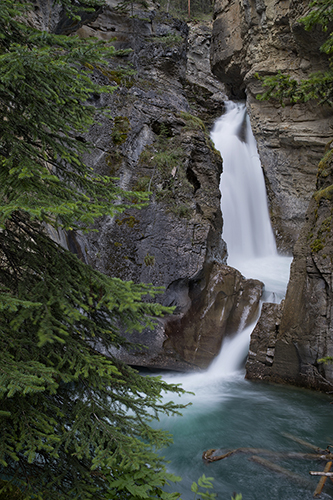 Lower Falls in Johnston Canyon at Banff NP